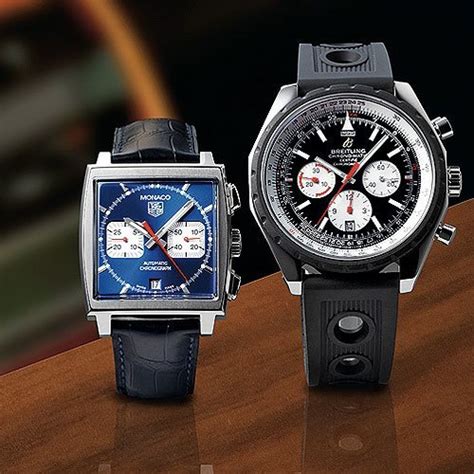 Comparison Test: TAG Heuer Monaco vs. Breitling Chrono.